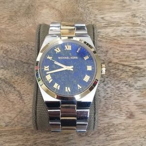 Michael Kors Channing Watch, Two-Tone/Blue